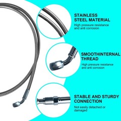 Kunhongluck Stainless Steel Clutch Line for 2002-2006 RSX,Master to Slave Cyl…