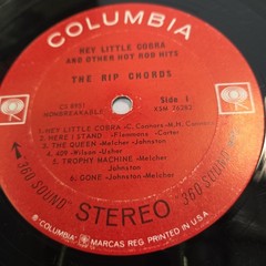 The Rip Chords – Hey Little Cobra And Other Hot Rod Hits 1964 Stereo Orig. LP VG