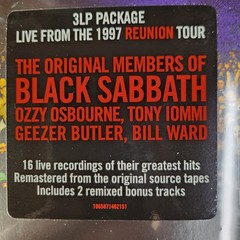 Black Sabbath – Reunion | 3LP Vinyl Remastered Heavy Metal Classic Live Album