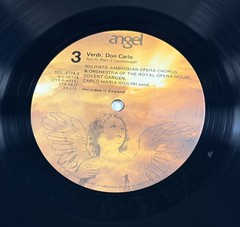 Verdi Don Carlo 4LP Box Angel SDL3774 Giulini Domingo Caballé VG+ Vinyl Libretto