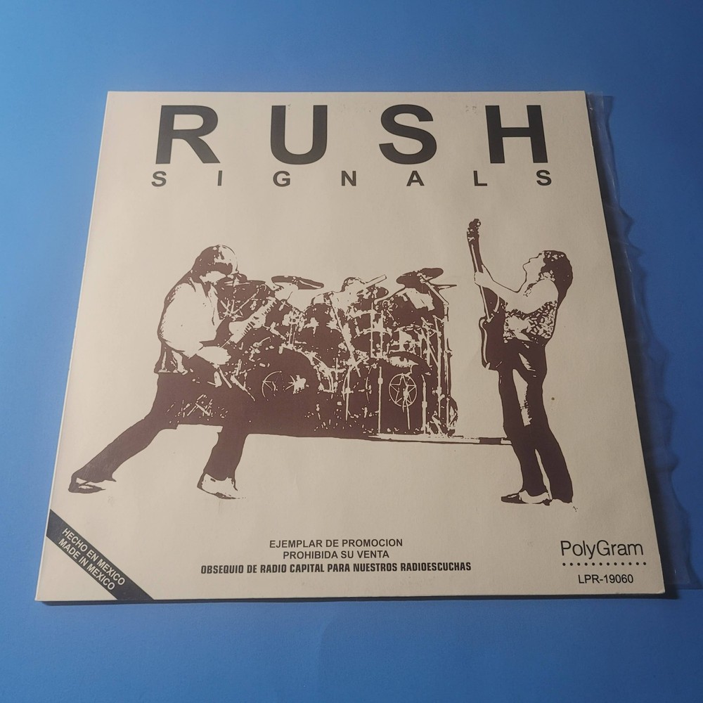 RUSH Signals Mexican Promo Rare Alternate Cover LP