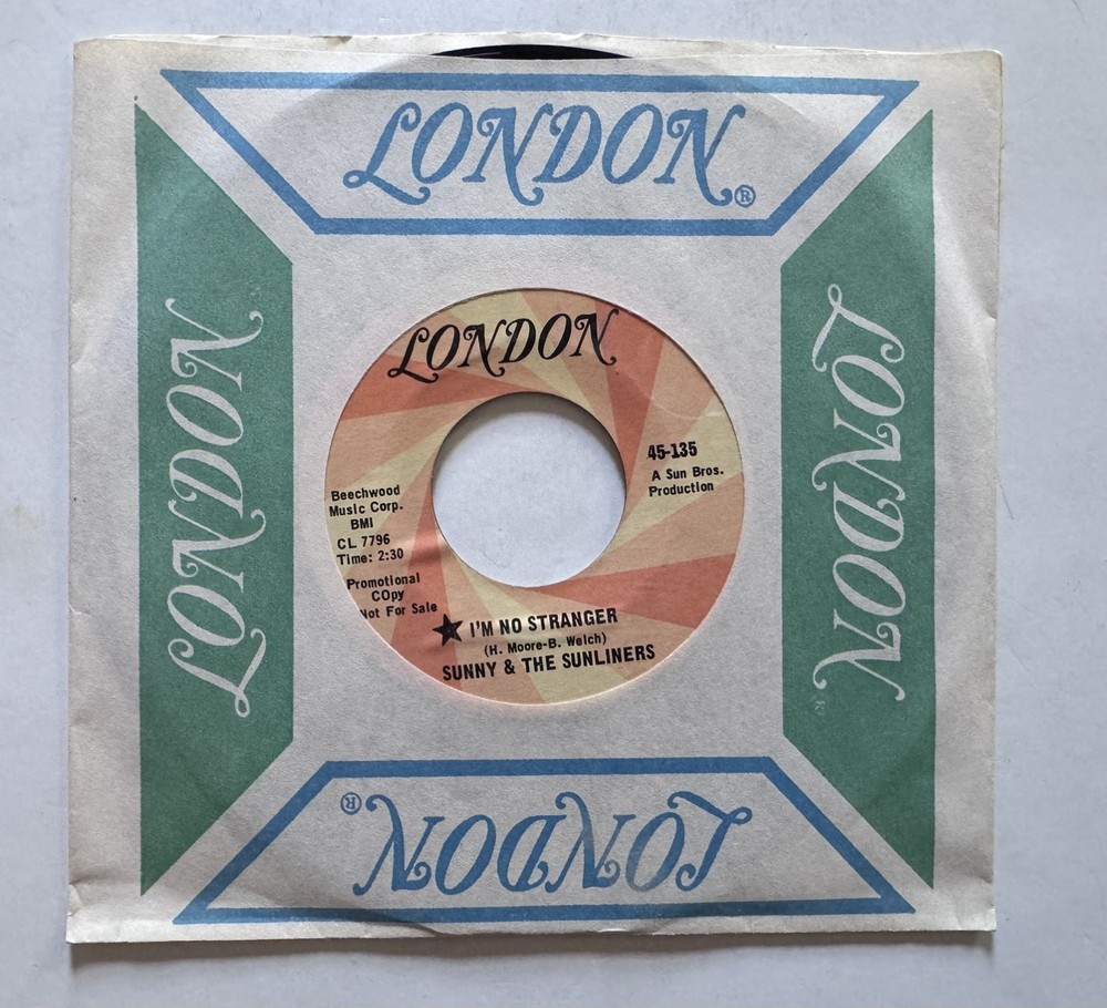 Texas Soul: Sunny & Sunliners “I’m No Stranger” 1970 London DJ NM/NOS