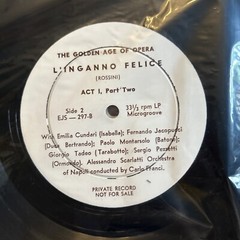 L’INGANNO FELICE EJS 297 3 LP GOLDEN AGE OF OPERA PRIVATE RARE#56