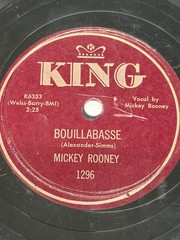 Mickey Rooney – Alimony Blues / Bouillabasse KING 78rpm c1950s pop