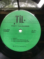 Frosty the Snowman Terrytowne Players LP Vinyl 1977 Til Records In shrink EX