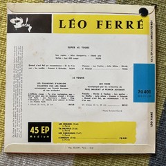 Lot of 6 French 45 Rpm EPs Vintage 1960’s Chansons VG+/VG+ Rare Vinyl France