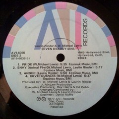 Laurin Rinder & W. Michael Lewis – Seven Deadly Sins – AVI Records AVI-6035