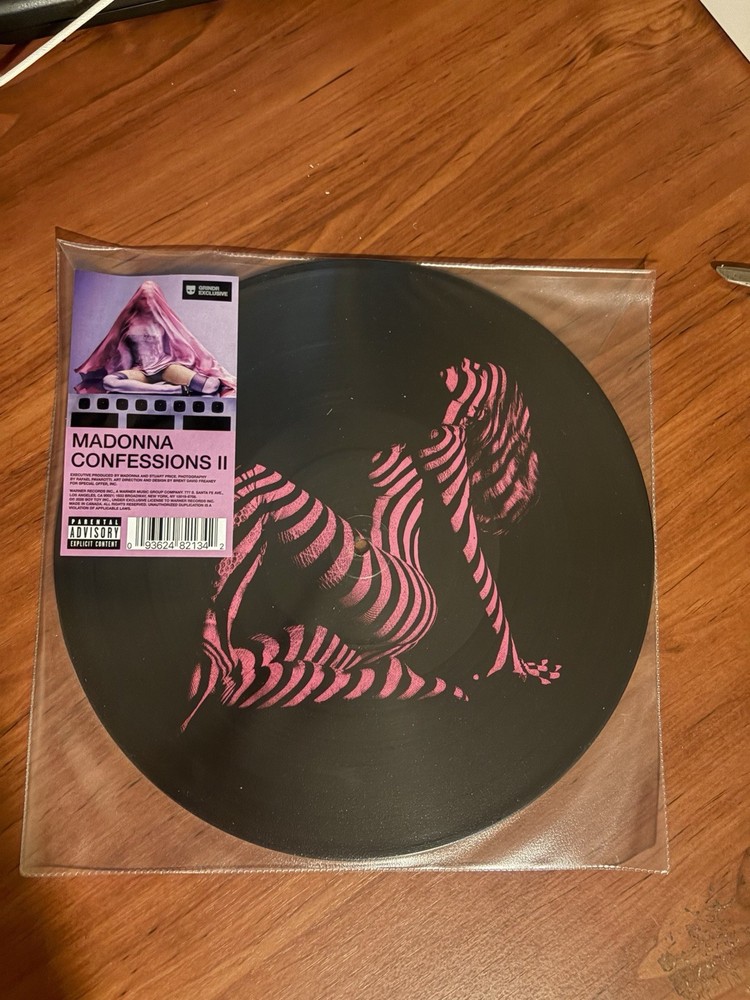 Madonna Confessions II Grindr Exclusive LP Picture Disc Vinyl In Hand Mint
