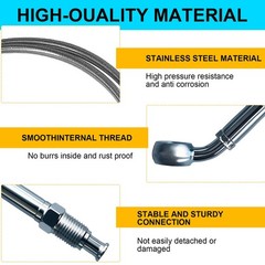 Kunhongluck Stainless Steel Clutch Line for 2002-2006 RSX,Master to Slave Cyl…