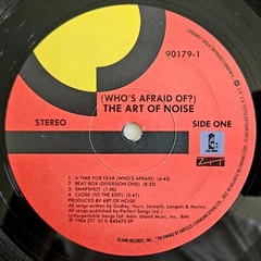 ROCK – ART OF NOISE – WHO’S AFRAID OF? LP – ISLAND RECORDS ORIGINAL PROMO