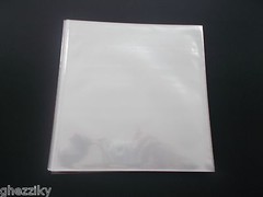 100 45 RPM Vinyl Record Album Sleeves Plastic Clear Polypropylene Outersleeve