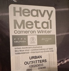 🌀 Cameron Winter Heavy Metal UO LP LIMITED EDITION Sky Blue Vinyl /1000 READ