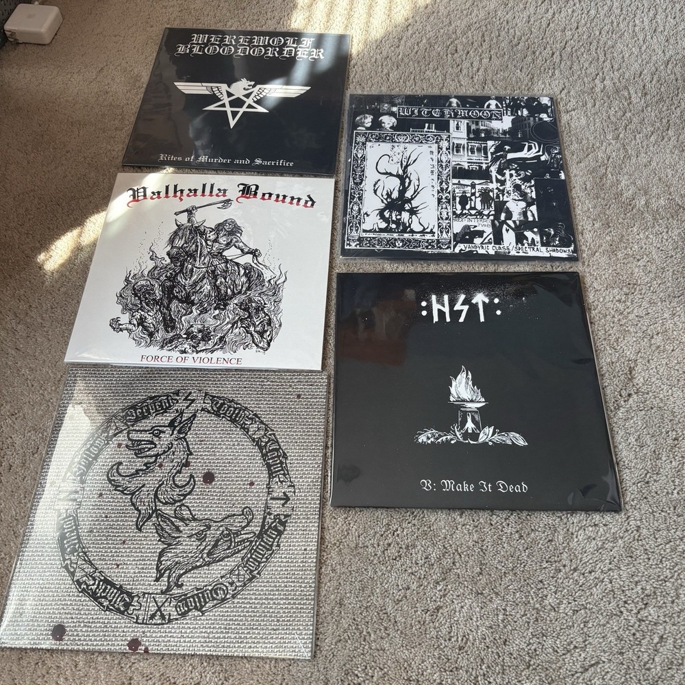 Vinyl Record Lot Black Metal Werewolf Bloodorder Valhalla Bound GBK Vothana NSB
