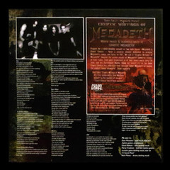 Megadeth – Cryptic Writings Grey Awesome Coloured Vinyl LP 2023 New & Sealed