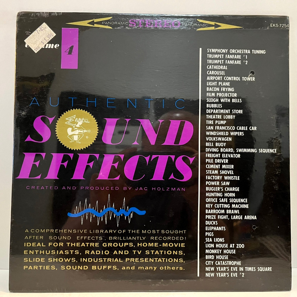 Authentic Sound Effects 4 – Jac Holzman (1964) – 12″ Vinyl Record LP – SEALED