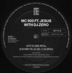 MC 900 Ft Jesus With DJ Zero – UFO’s Are Real (12″) (Near Mint (NM or M-)) – Net