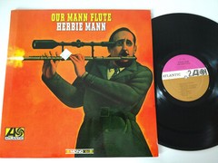 HERBIE MANN LP OUR MANN FLUTE 1966 ATLANTIC AT 1464 MONO PINK / BROWN LABELS
