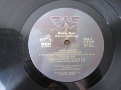 Waylon Jennings – Music Man – 1980 RCA Records AHL1-3602 Country Vinyl LP