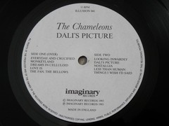 THE CHAMELEONS- DALI’S PICTURE UK LP ILLUSION/IMAGINARY RECORDS