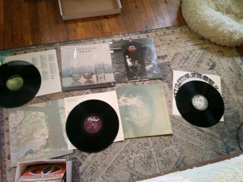 John Lennon (5) lp record lot shrink apple – Imagine – Plastic Ono – MG – NM/NM