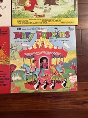 Vintage Walt Disney Vinyl LP – Lot Of 7 Disneyland Records Soundtrack