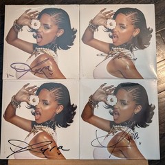 Tyla CHANEL Signed 7″ Color Limited Vinyl Clear & Silver Wisps Sealed IN HAND