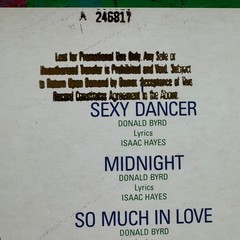 DONALD BYRD / ISSAC HAYES: Words, Sounds, Colors and Shapes LP (EX+) PROMO & BIO