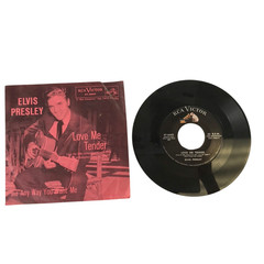 Elvis Presley Records Lot of 6 Vinyl 45 RPM 50’s Rock + Sleeves 1 Unmatched