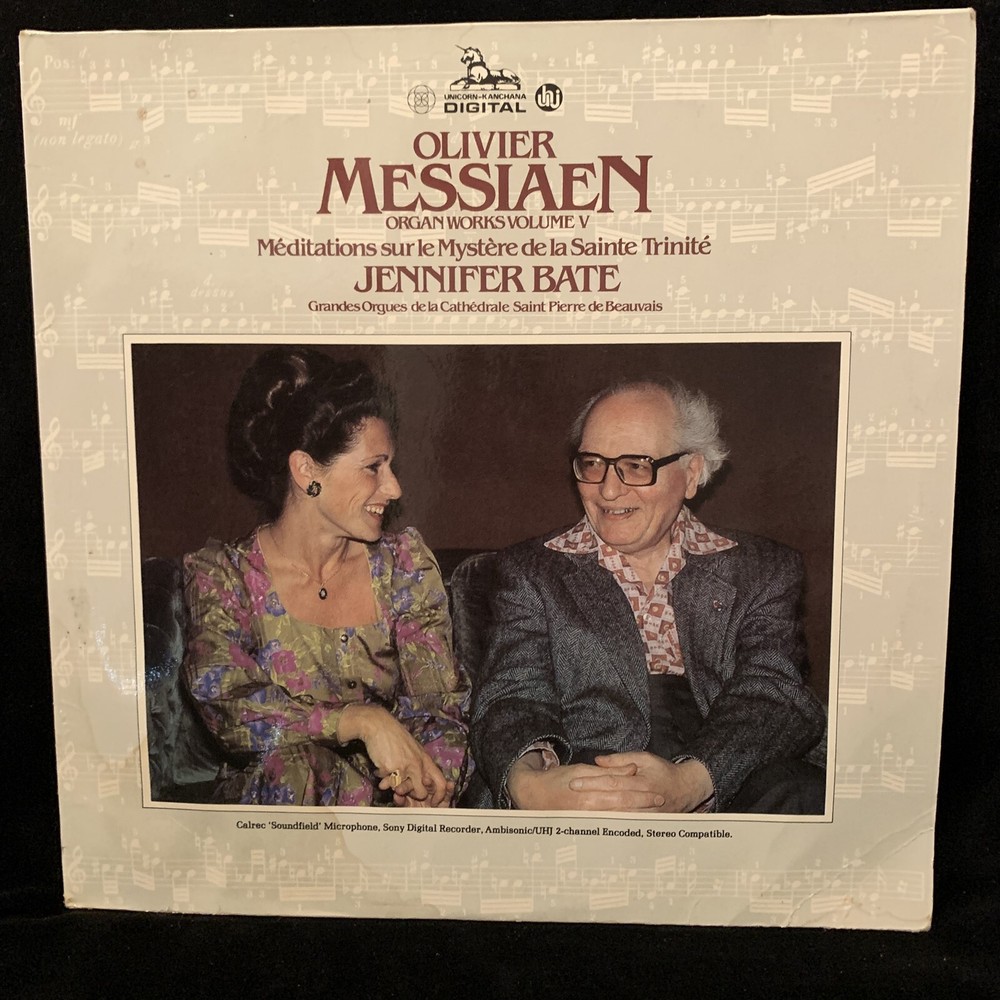 MESSIAEN Organ Works Vol. 5 Meditations Mystere BATE – Unicorn-Kanchana ST 2LP