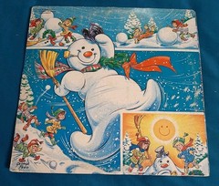 The Peppermint Candy Kids LP Frosty The Snowman Peter Pan 8108 vg