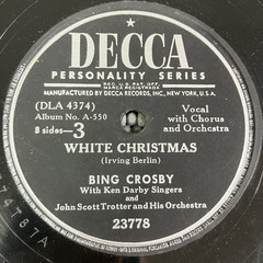 Bing Crosby White Christmas /God rest Ye & CHRISTMAS CAROLS-PART (1 & 2) 78rpm