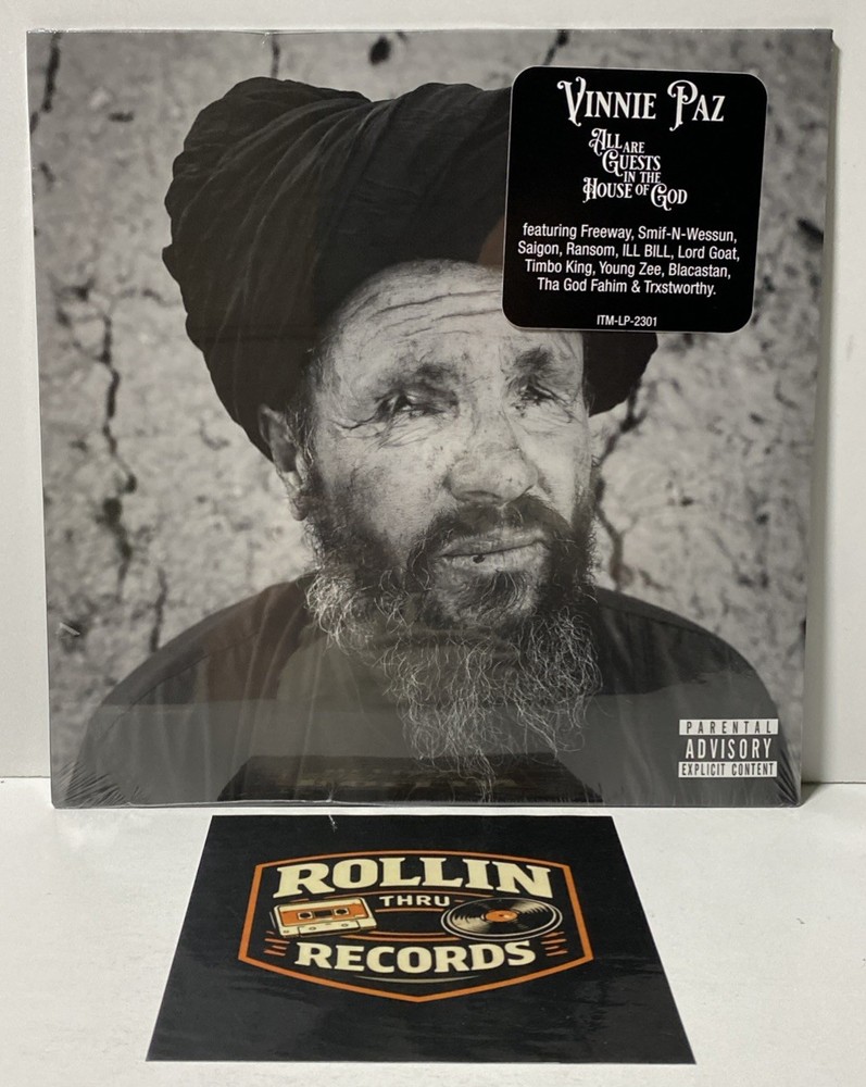 Vinnie Paz • All Are Guests In The House Of God • 2LP Gray Vinyl NEW Sealed