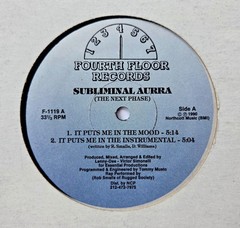 Subliminal Aurra EP The Next Phase – 1990 NY Trance Techno Fourth Floor Records