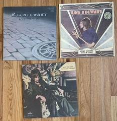 Lot of 3 Rod Stewart LP’s Never Dull Moment Every Picture Tells Gasoline Alley