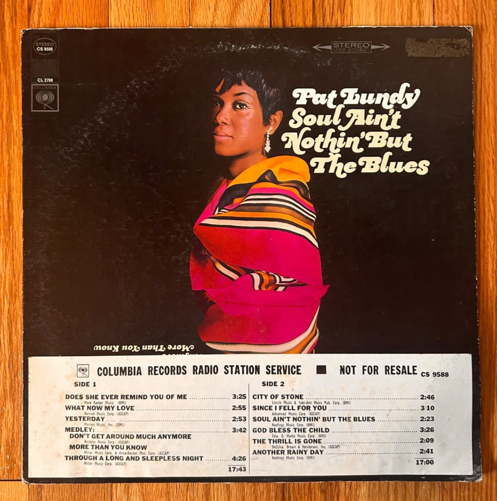 Pat Lundy – Soul Ain’t Nothin’ But The Blues, OG Promo – LP