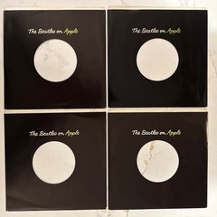 4 BEATLES ON APPLE BLACK SLEEVES ORIGINAL ISSUES EXCELLENT CONDITION.