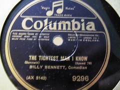 1928 Billy Bennett British Humor OGUL MOGUL Kanakanese Love COLUMBIA Spoken Word