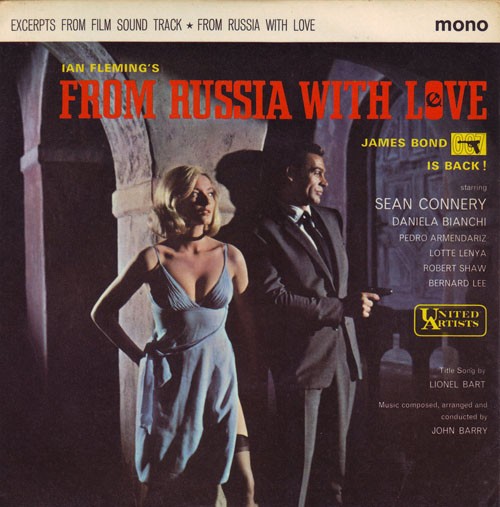 John Barry – From Russia With Love (7″, EP, Mono, RE) (Very Good Plus (VG+))