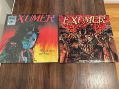 Exumer Vinyl Lot 2LP Possessed By Fire & Hostile Defiance Splatter Thrash Metal