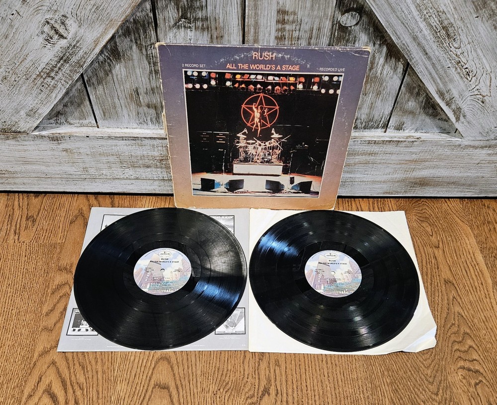 RUSH “All the World’s a Stage” 1976 Vinyl Albums!