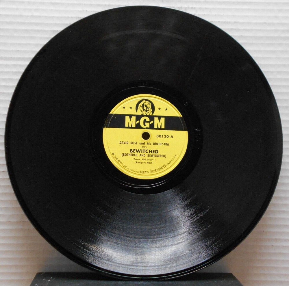Bewitched/Moon of Manakoora/David Rose (10″, 78 rpm, MGM, 30120)