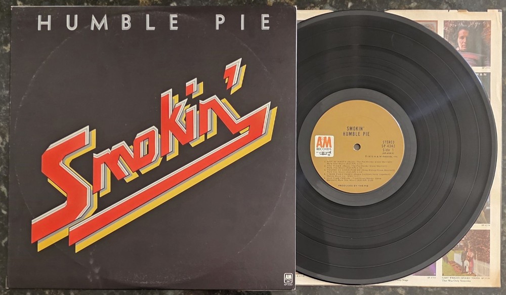 Humble Pie Smokin’ 1972 A&M SP-4342 Vinyl LP Vintage Record Psych Near Mint