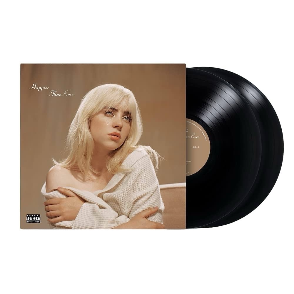 BILLIE EILISH – Happier Than Ever (2021 Black 12″ LP) Darkroom/Interscope