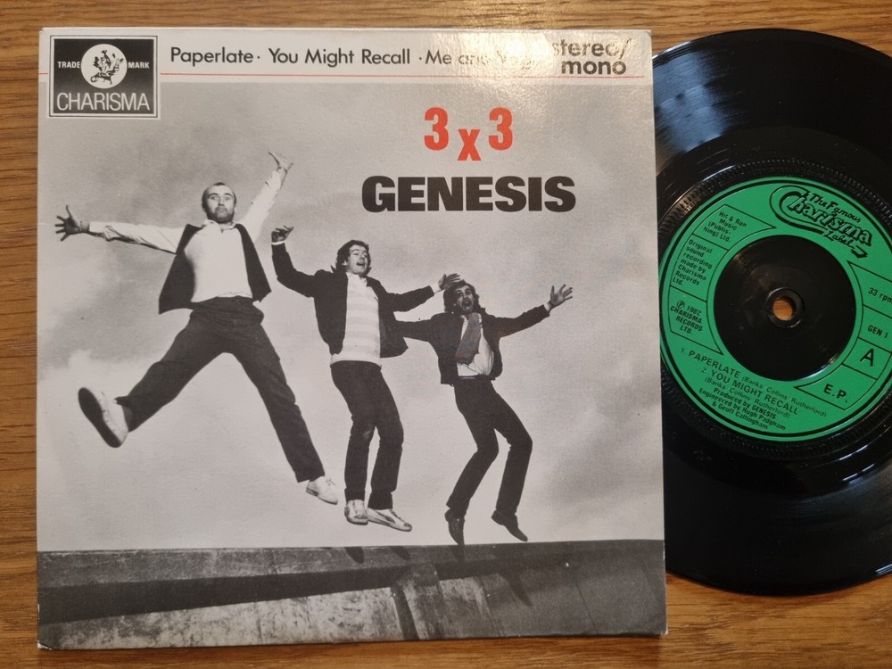 GENESIS – 3X3 EP – Paperlate You Might Recall Me And Virgil 1982 7” Charisma