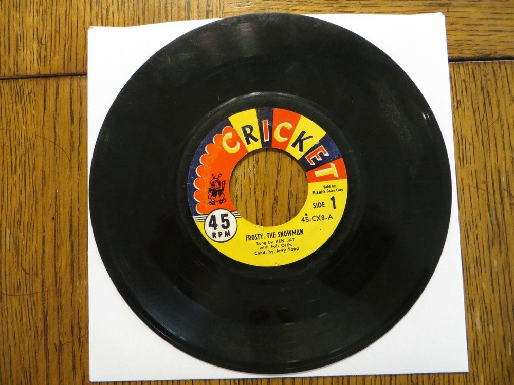 Ken Jay – Frosty, The Snowman – Cricket 45-CX8 7″ Single F/Generic