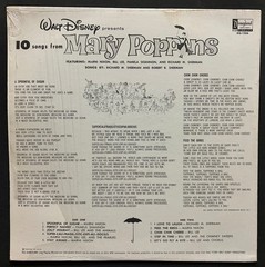 1964 Walt Disney’s Mary Poppins Disneyland Records LP DQ-1256 orig shrink-wrap