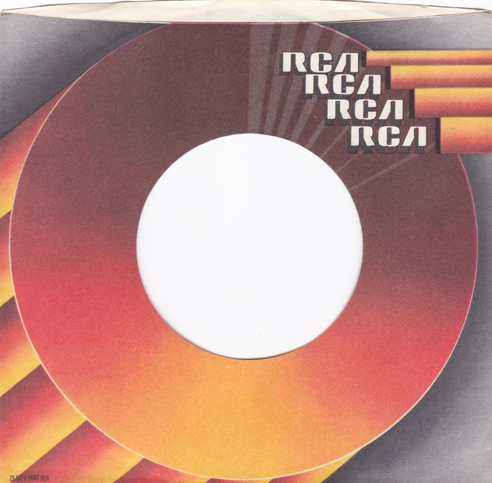1974 RCA RECORDS LABEL ORANGE/GRAY #55 7″ 45 RPM Original Record Company Sleeve