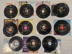 45 RPM RECORD PICTURE SLEEVE ELVIS PRESLEY LOT Of 11 Vinyl 7 Inch Shook Up READ