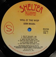 LEON RUSSELL WILL O’ THE WISP 1975 ORIGINAL PRESS GREAT CONDITION! VG+/VG+!!C