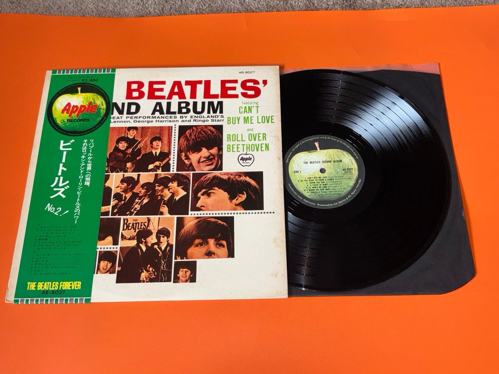 THE BEATLES – THE BEATLES ‘ SECOND ALBUM JAPAN + OBI 1974 Apple – AR 8027 LP EX-
